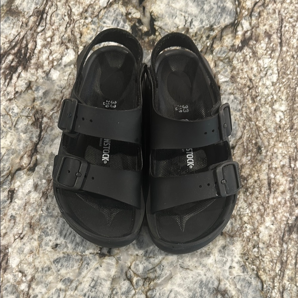 Birkenstock Black Sandals Rugged Outdoor Design
